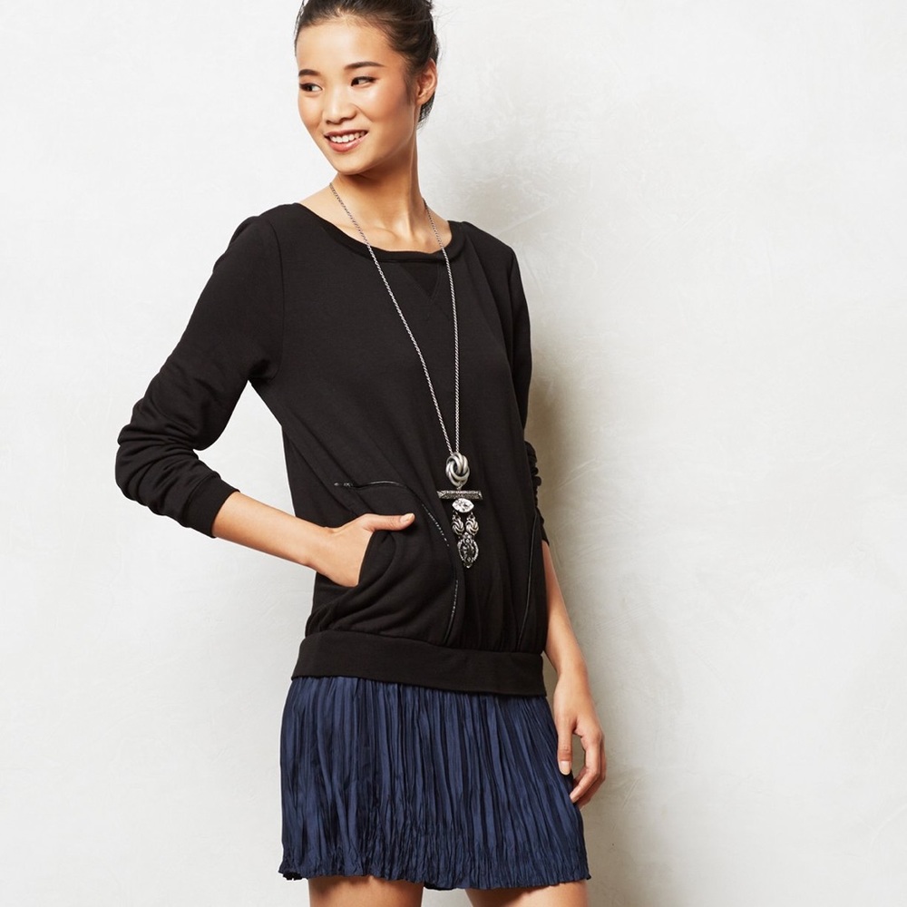 Anthropologie Bordeaux Dyad Sweatshirt Dress Sz M